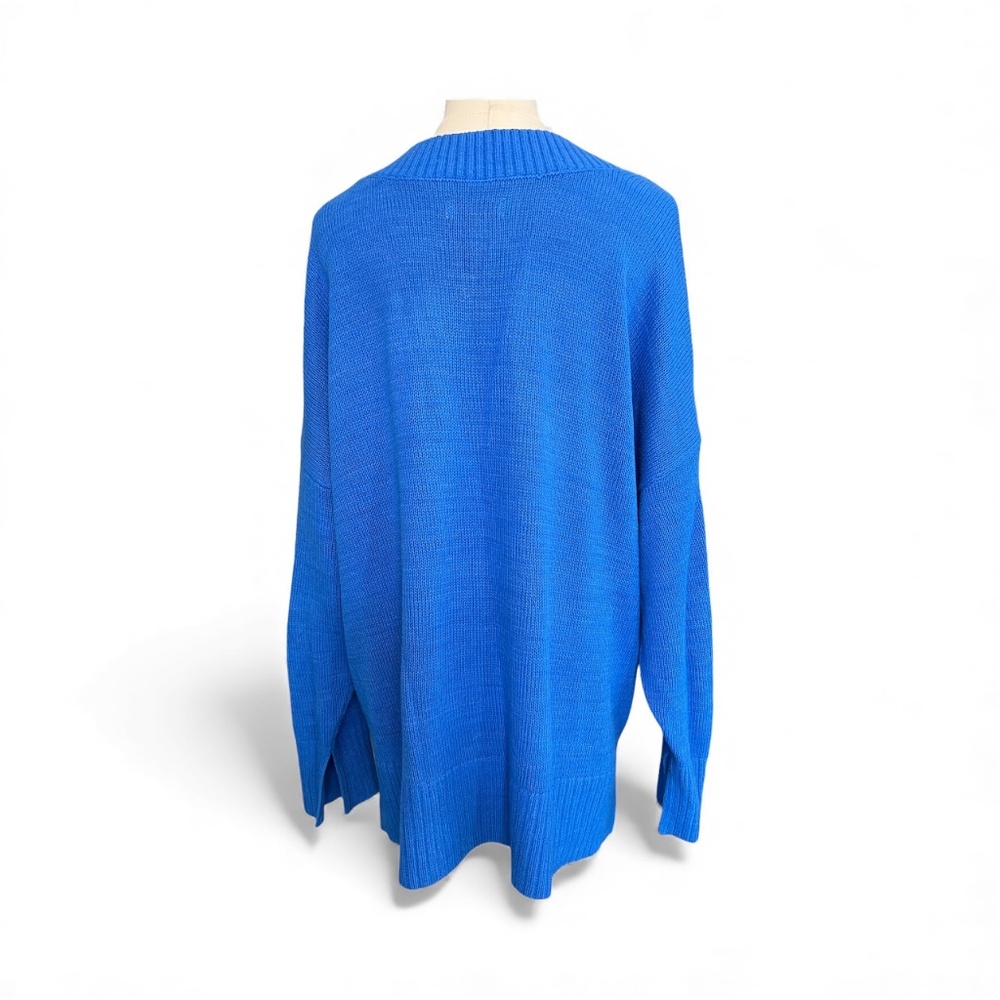 π EUC SONOMA Cobalt Blue Long Sleeve Sweater | Sz 1X - Picture 3 of 7